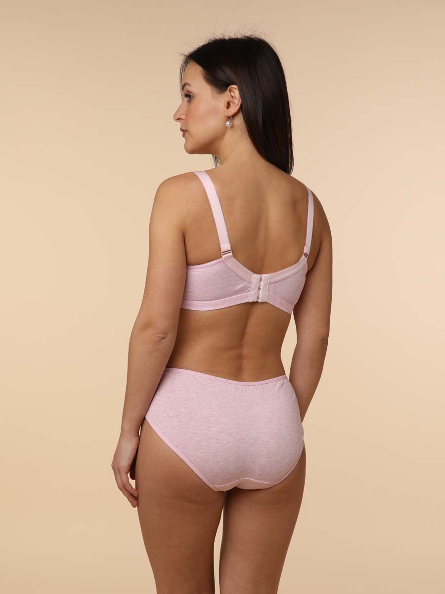  розовый меланж