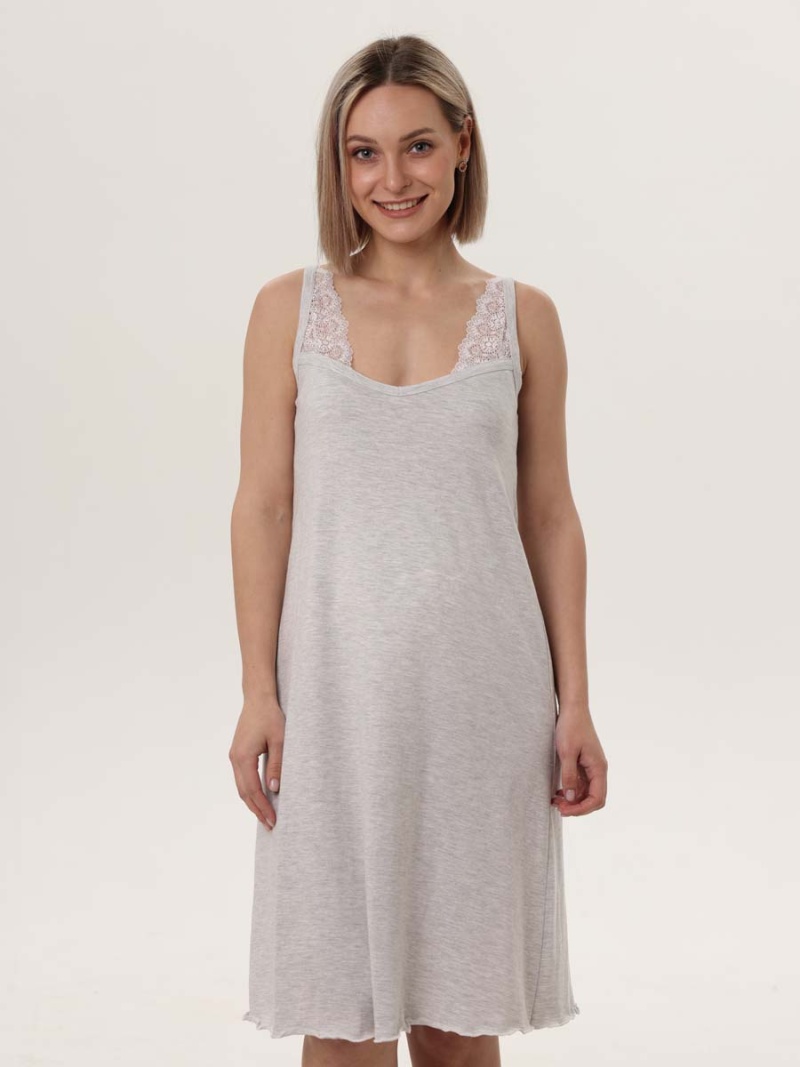  серый меланж/белый