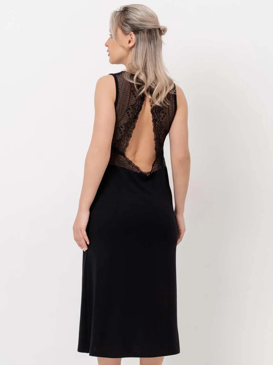 Ночная сорочка для беременных черный