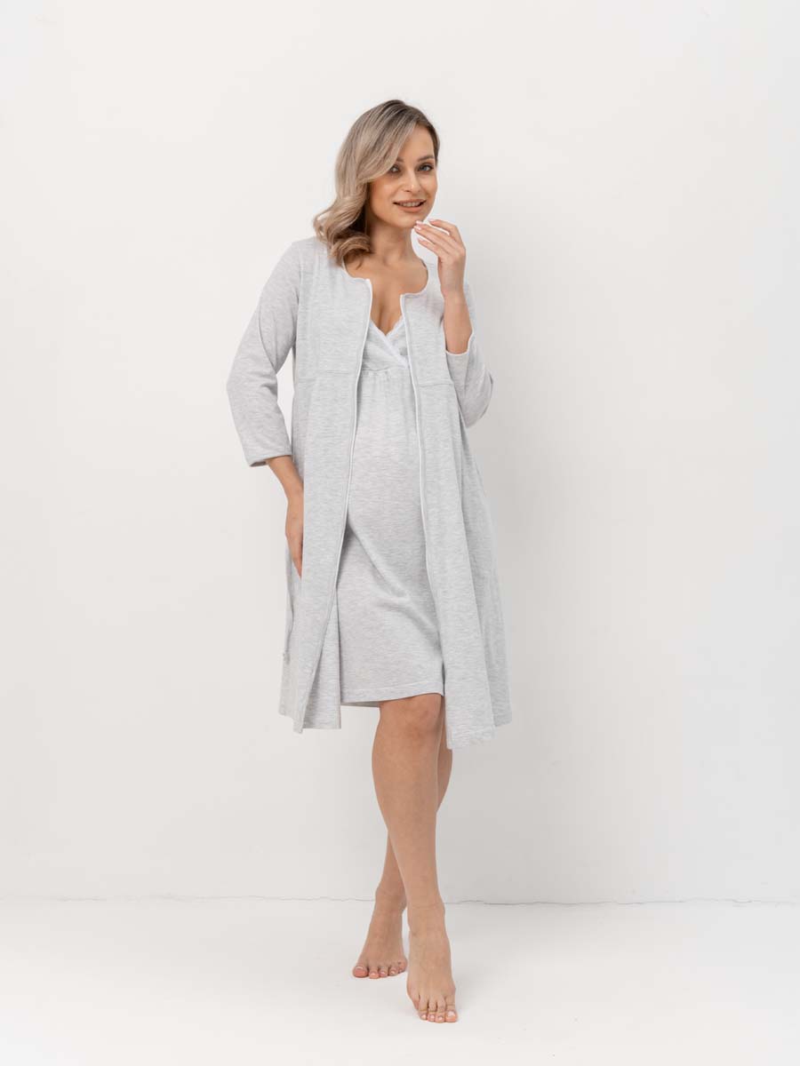  серебристый меланж/белый