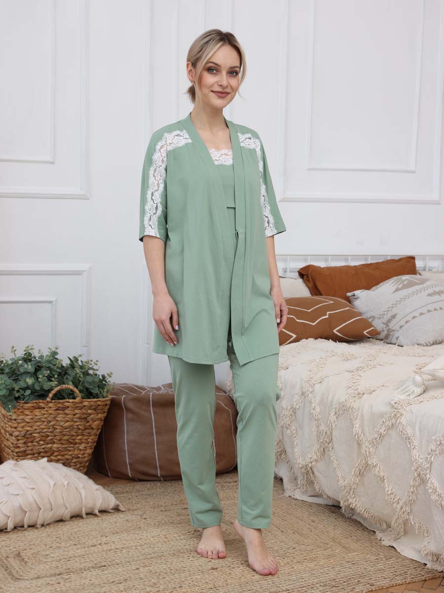  зеленый/молочный