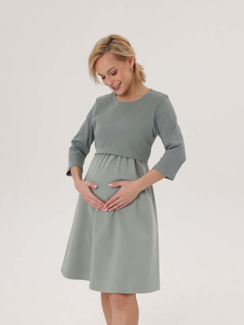 2-НМ 50014 Платье женское для беременных и кормящих женщин