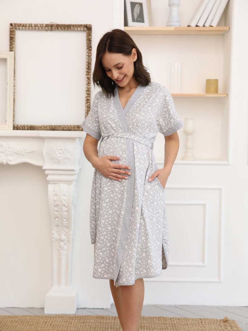  серый меланж/молочный