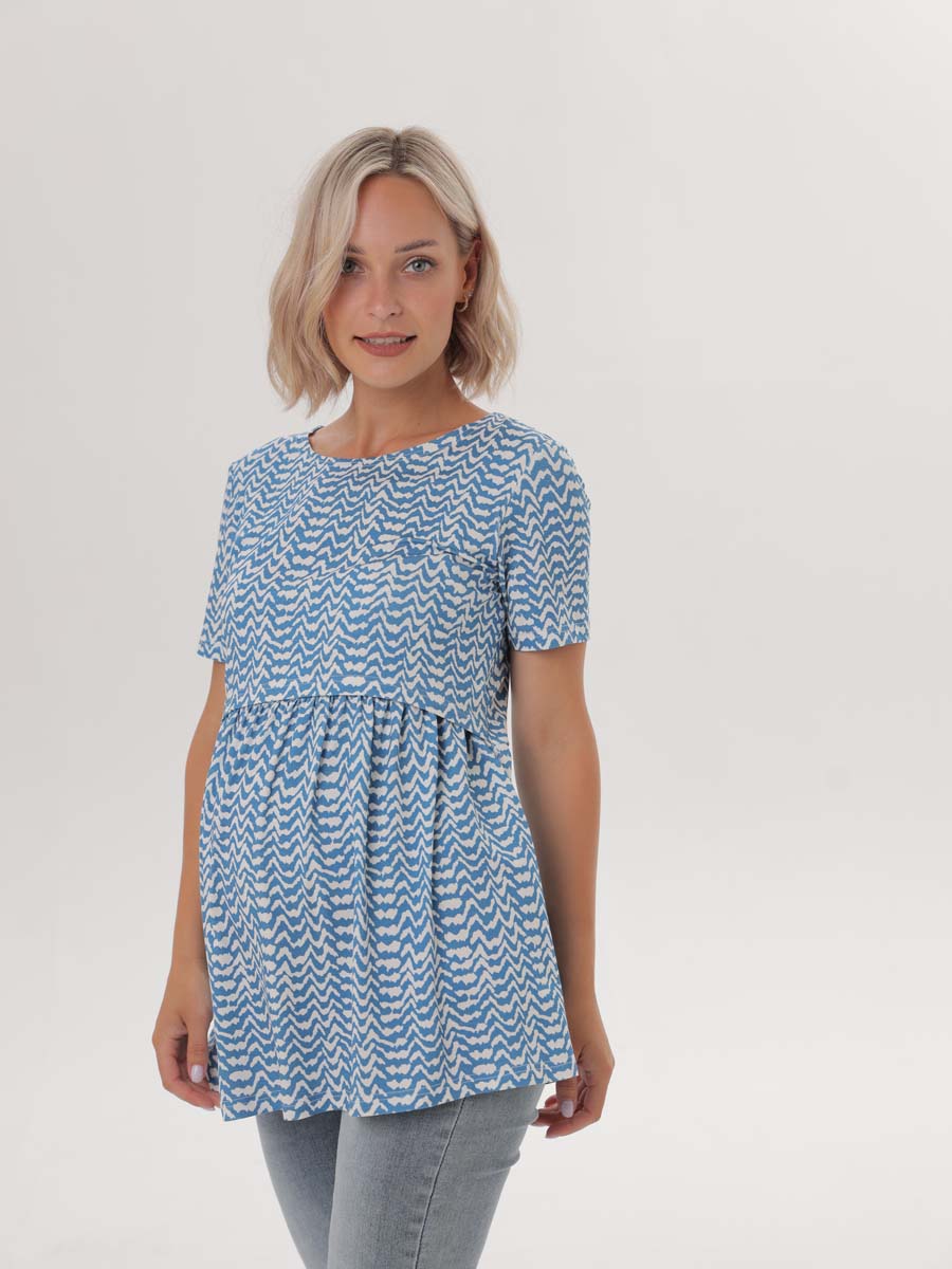  белый/голубой