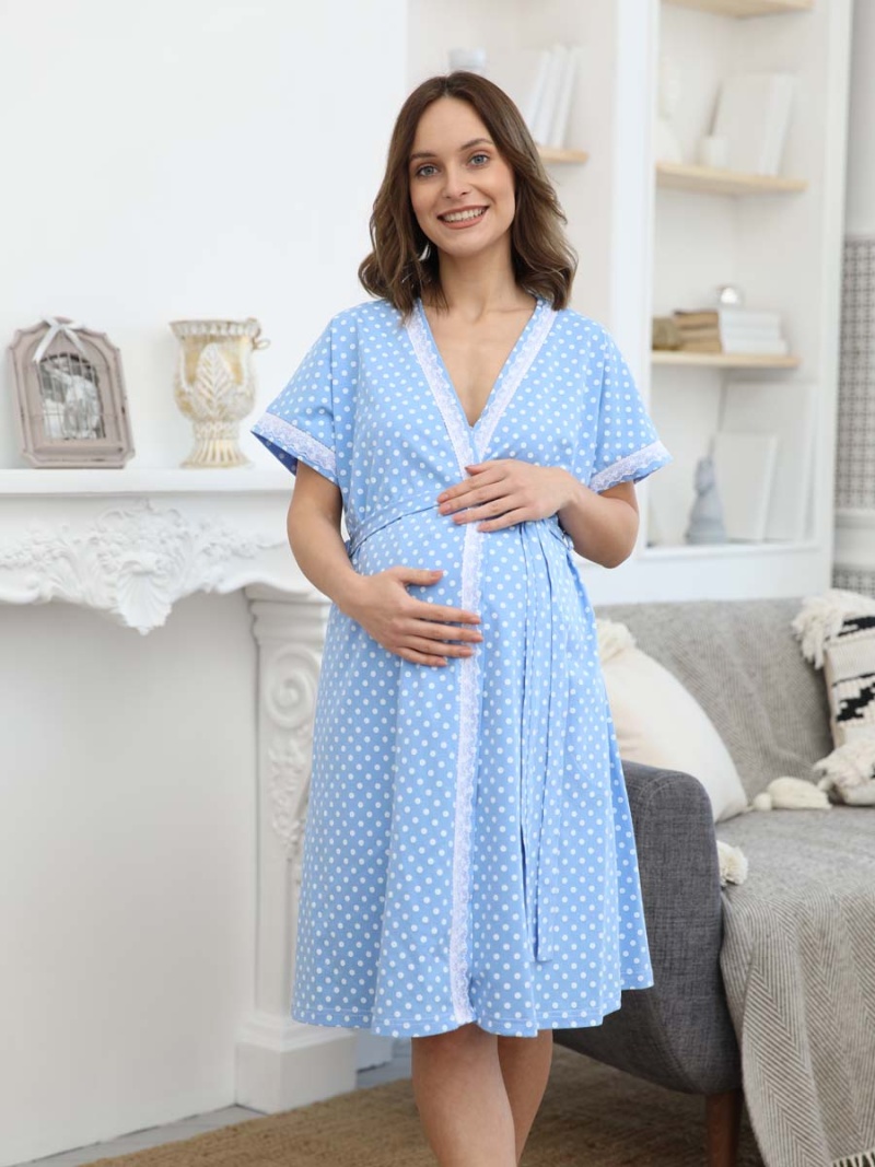  голубой/белый