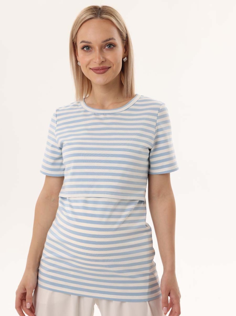  молочный/голубой