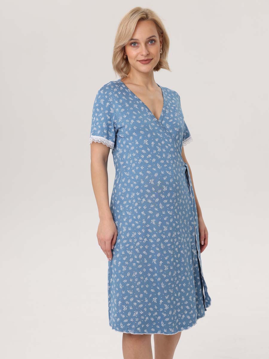  голубой/белый