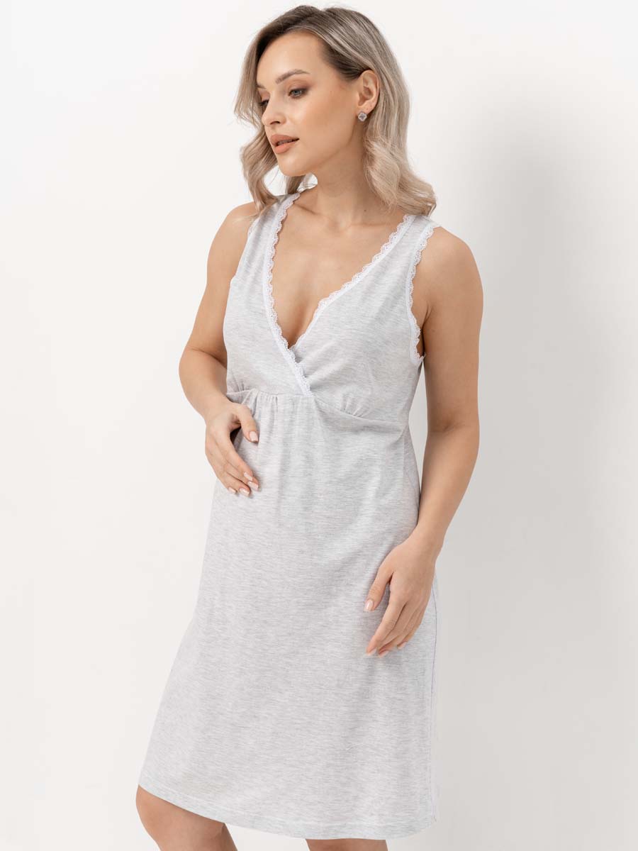  серебристый меланж/белый