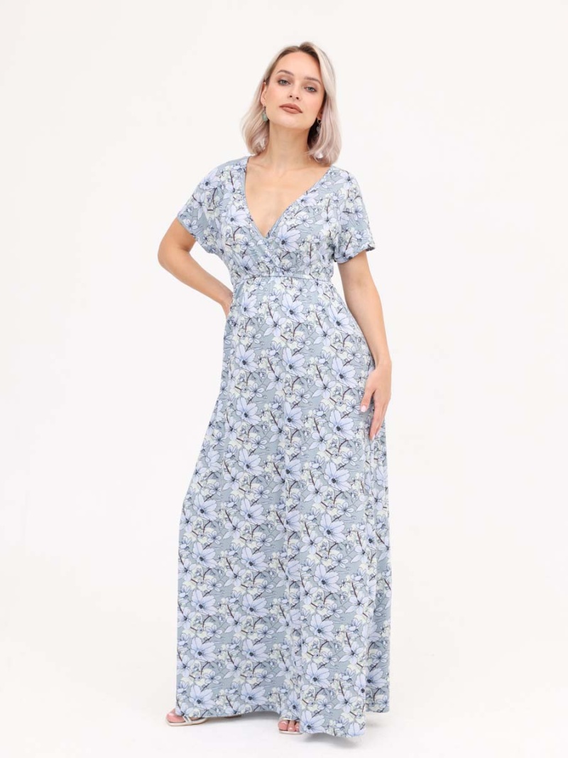  серый/голубой