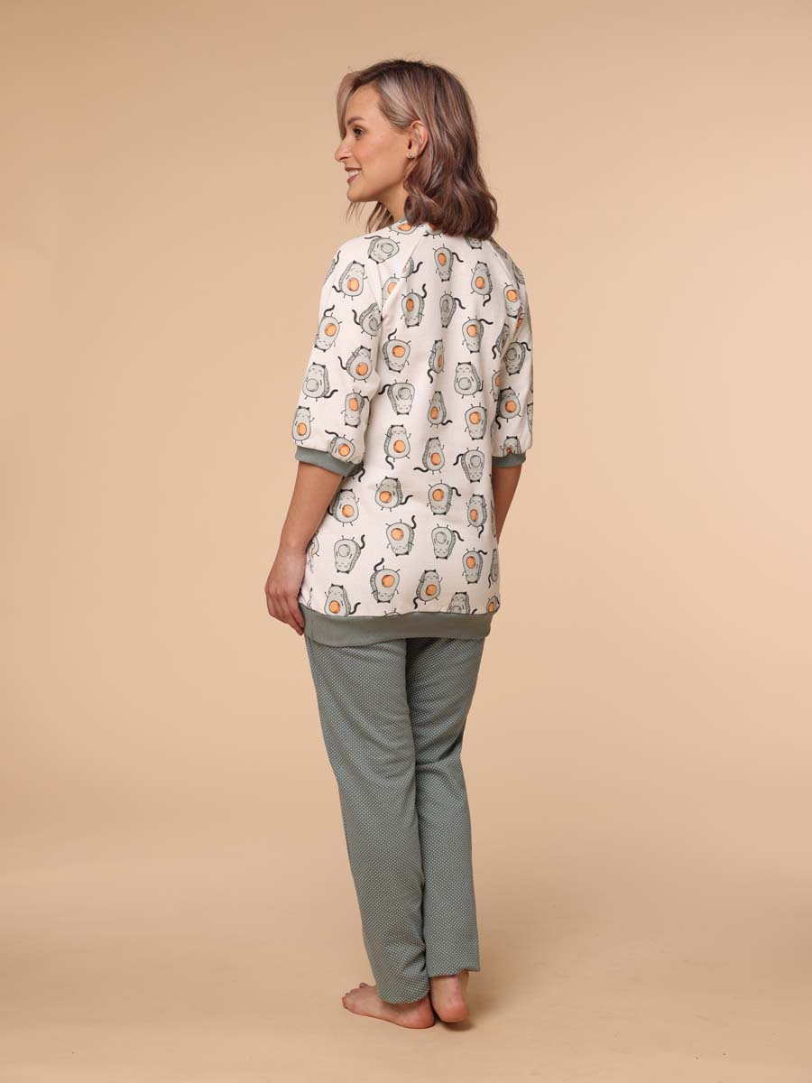  молочный/оливковый