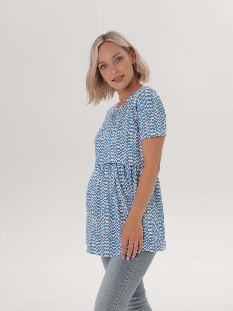  белый/голубой