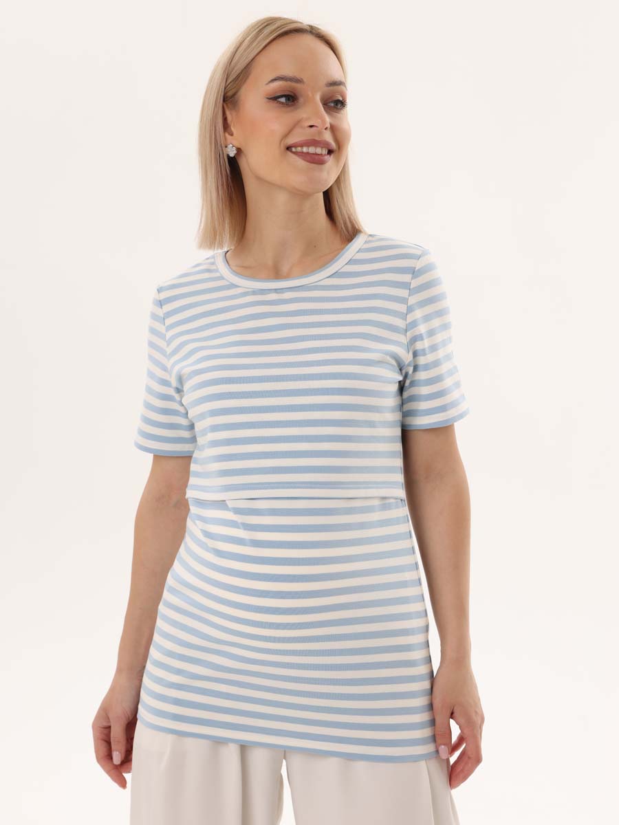  молочный/голубой