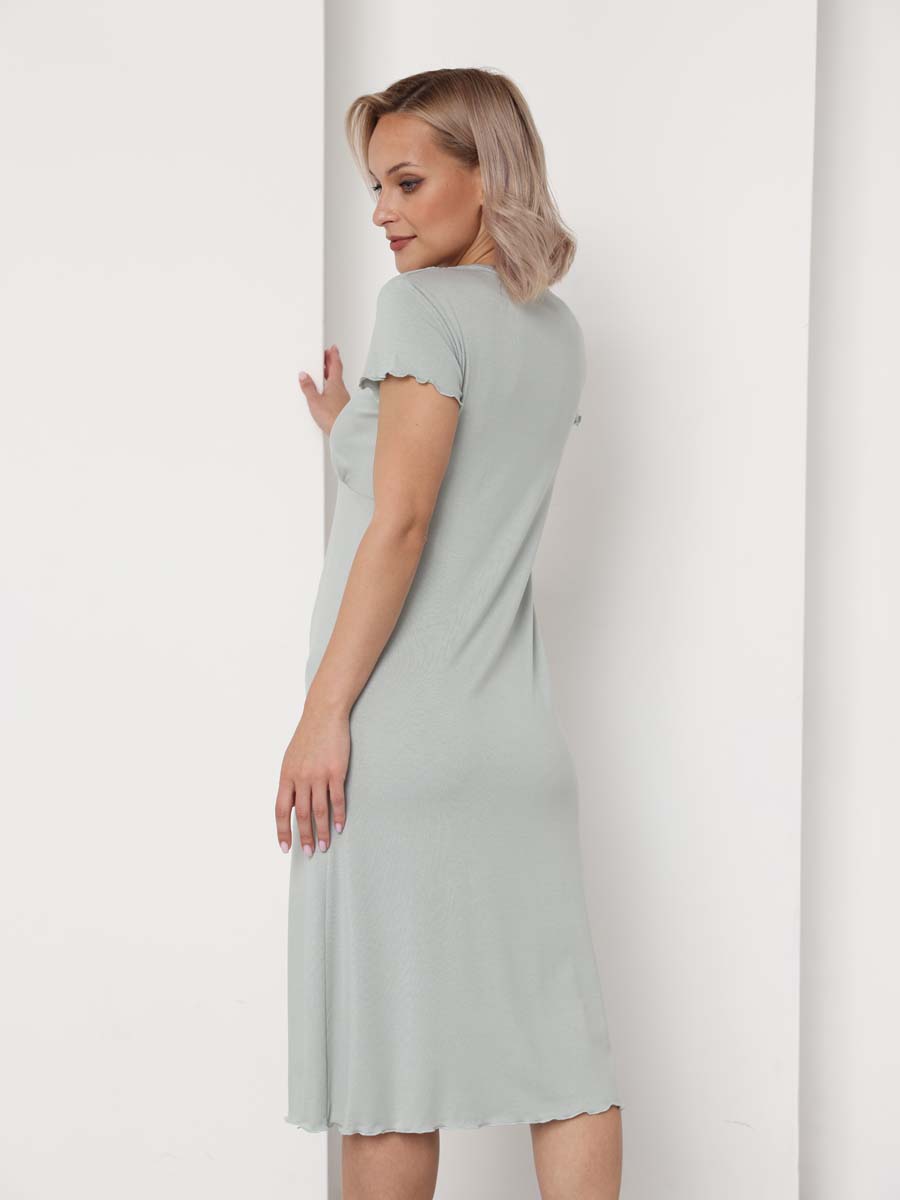 Ночная сорочка для невысоких девушек  шалфей