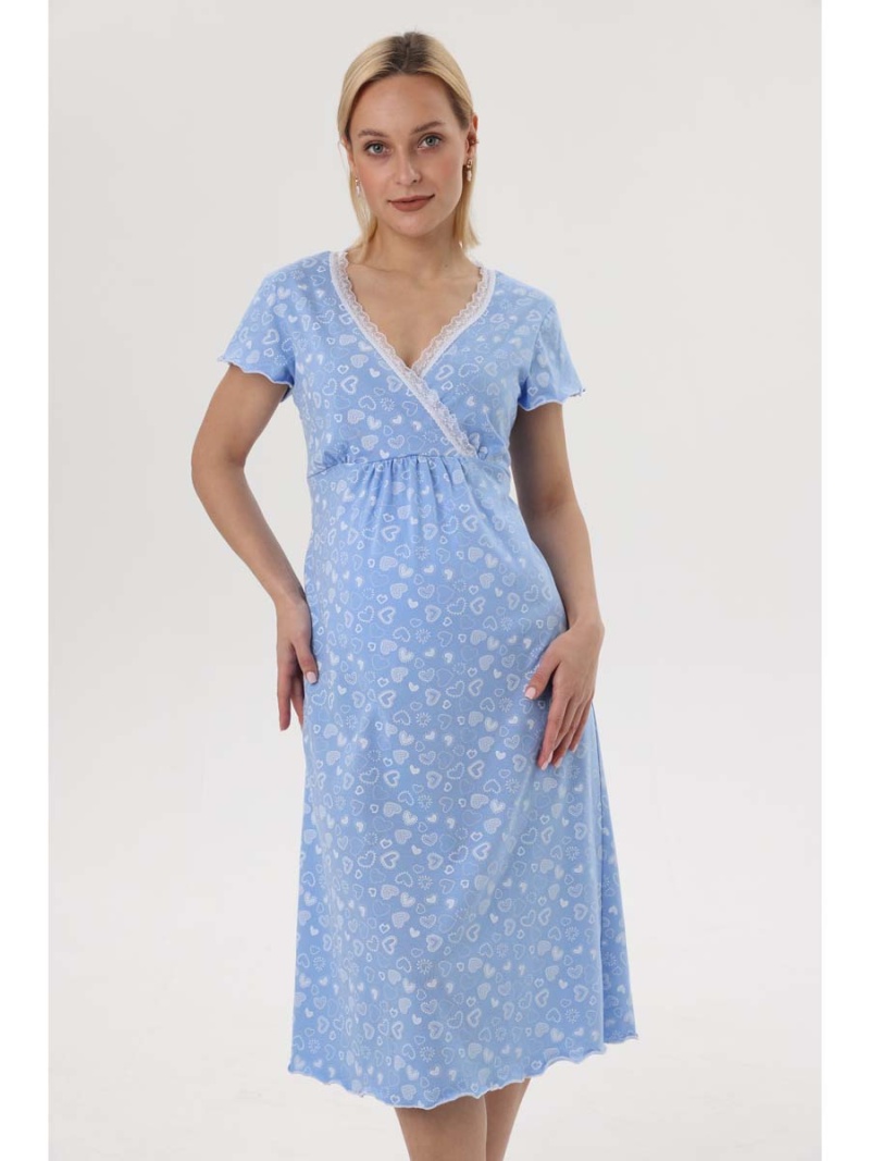  голубой/белый