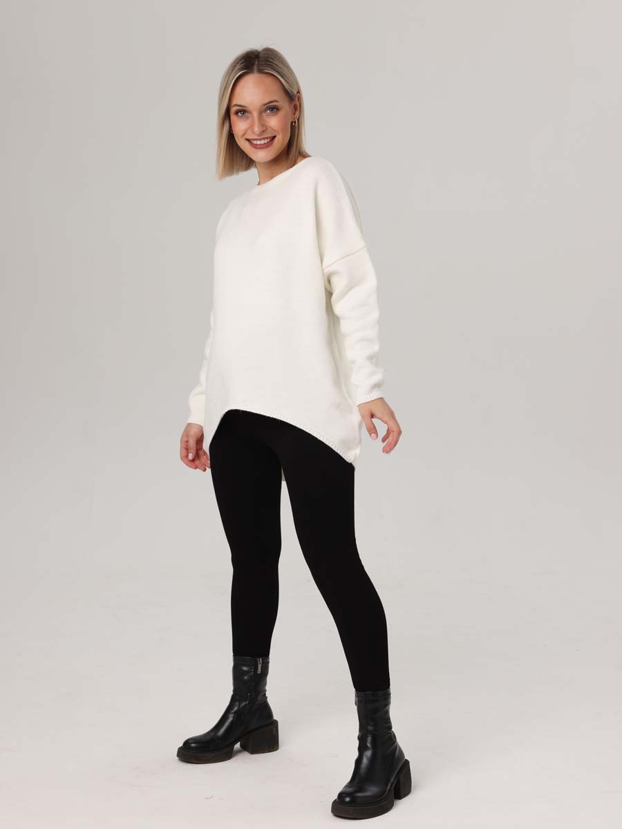 Леггинсы утепленные для беременных 66711 с мехом черный