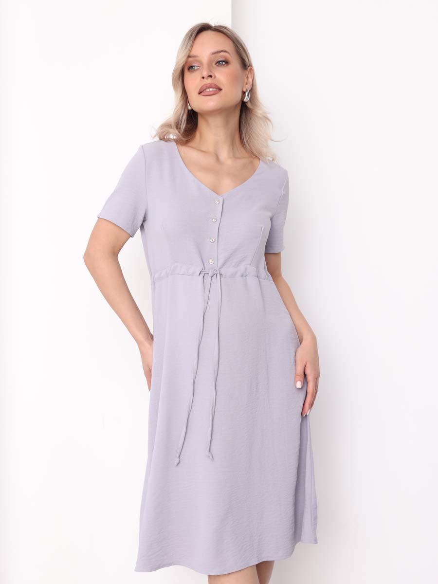 Платье летнее для беременных и кормящих 73712 серый