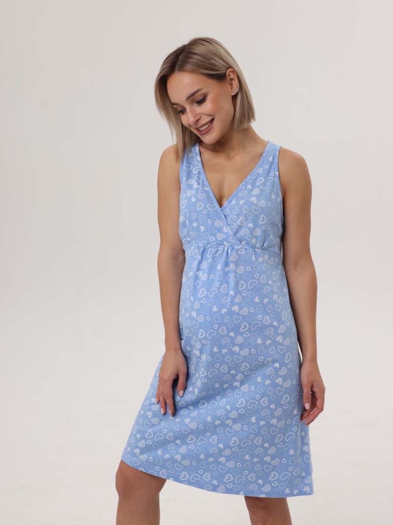  голубой/белый