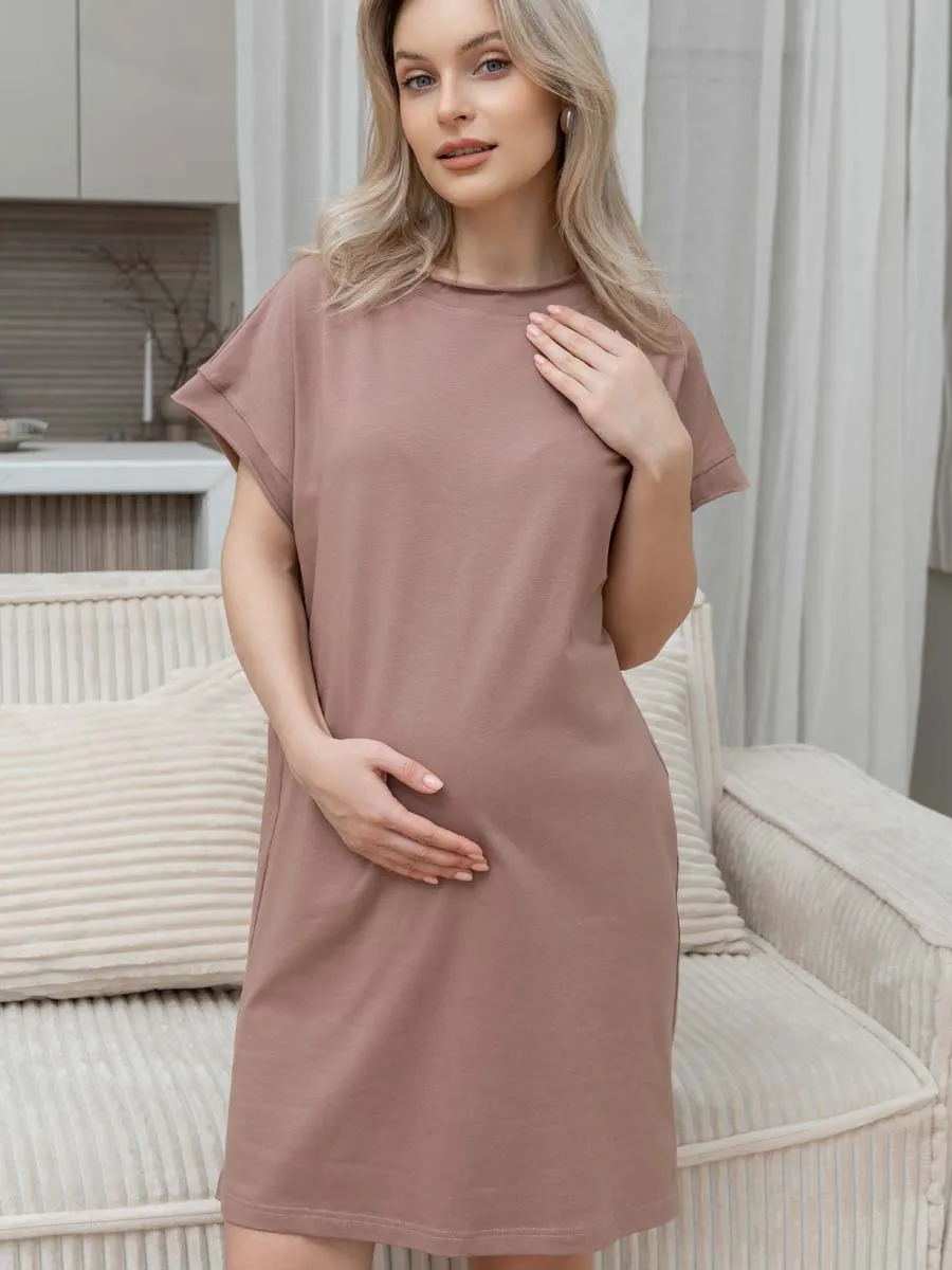 Домашнее платье сорочка шоколад