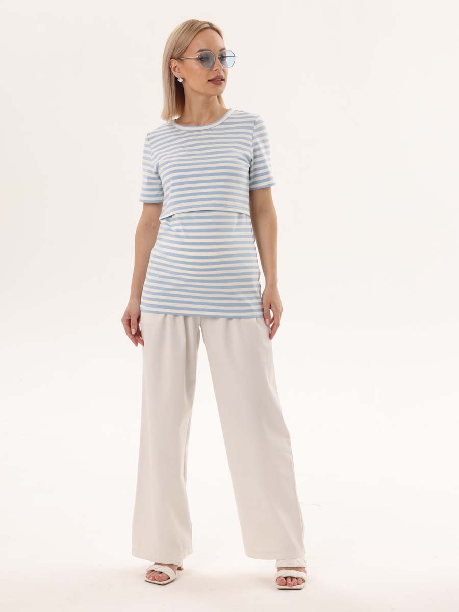  молочный/голубой