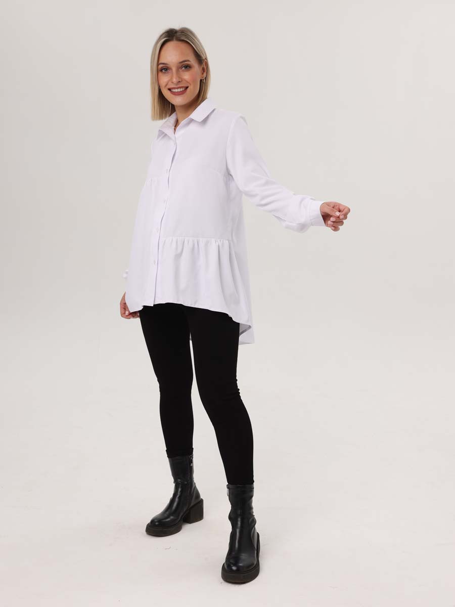 Леггинсы утепленные для беременных 66711 с мехом черный