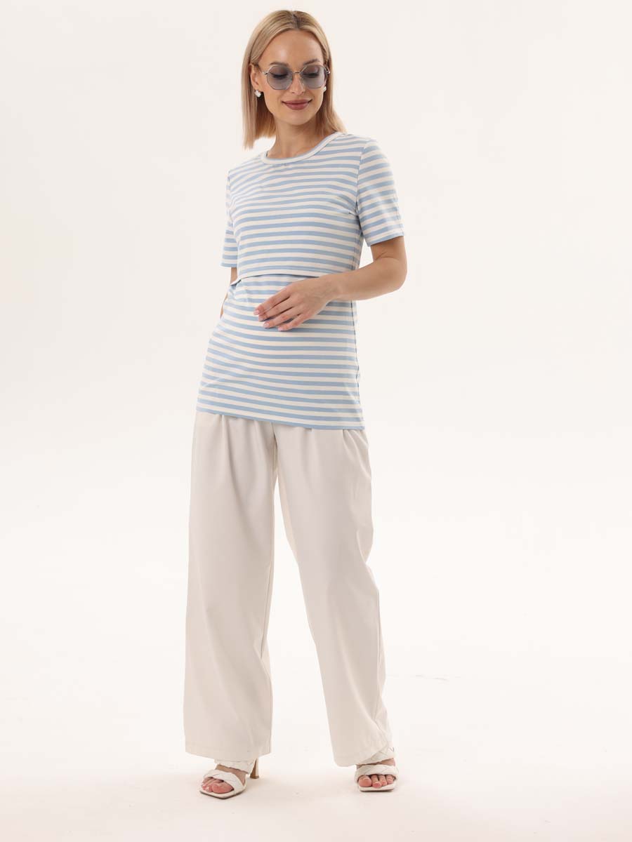  молочный/голубой