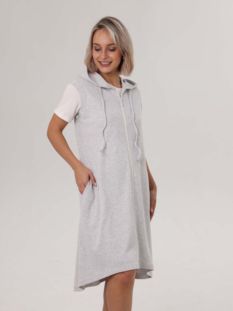  серый меланж/молочный