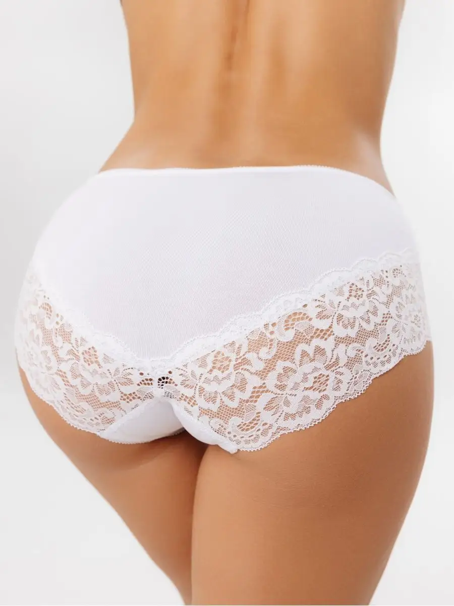 Трусы женские 41502 повседевные хлопок белый
