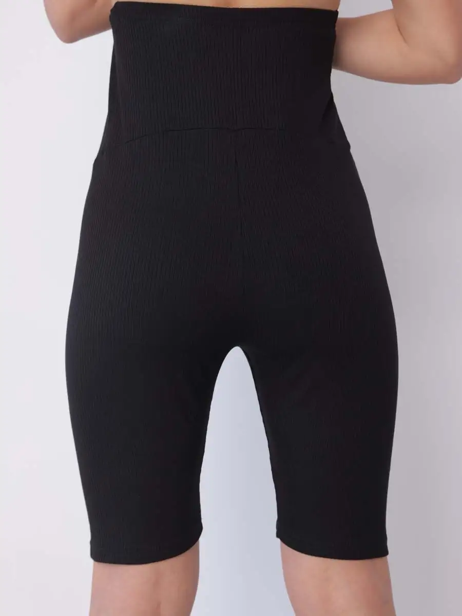 Леггинсы для беременных спортивные 59409 Велосипедки черный