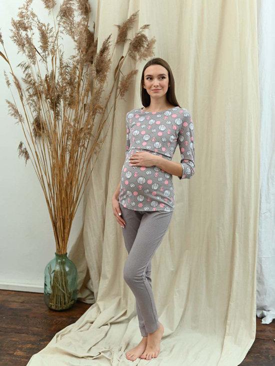 Хлопковая пижама для беременных