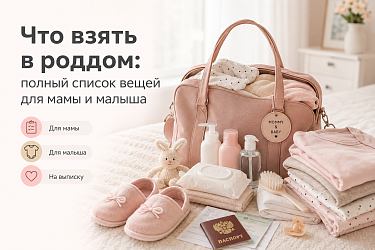 Что взять в роддом: полный список вещей для мамы и малыша