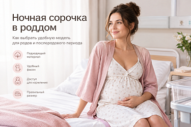 Как выбрать сорочку для роддома: советы будущим мамам