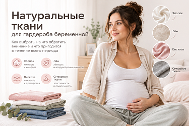 Натуральные ткани во время беременности: что выбрать
