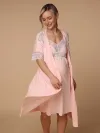  персиковый/белый