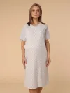  серый меланж/белый