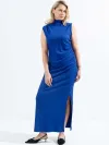 Платье для беременных длинное синий синий