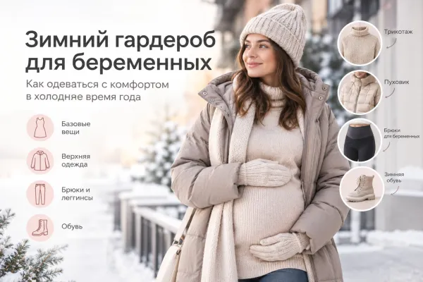 Что носить зимой во время беременности: одежда для будущих мам